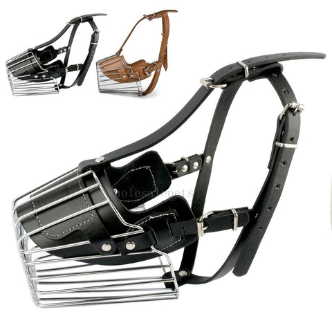 Strong Metal Wire Basket Dog Muzzle
