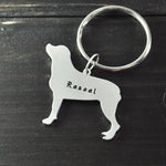 Rottweiler keychain dog key chain alloy  hand cut Rottweiler pendant beautiful charm