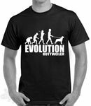 Evolution Men Rottweiler Dog Breed Dog T Shirt