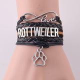 Infinity love ROTTWEILER bracelet