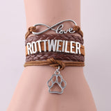 Infinity love ROTTWEILER bracelet