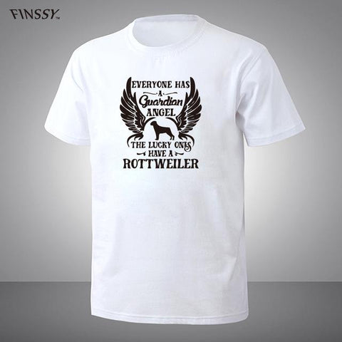 Brand Funny My Guardian Angel Is A Rottweiler T Shirt