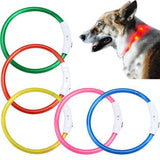 Super Deal  Rechargeable USB Waterproof LED Flashing Light Band Safety Pet Dog Collar XT
