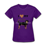 I Love My Rottweiler Women t-shirt