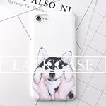 Soft TPU Phone Cases Husky Dog  For iphone