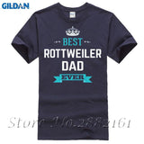 Gildan Man T-shirt Best Rottweiler Dad Ever. Father's Day Gift - Unisex Tshirt Short Sleeve Casual Printed Tee Size S-2Xl
