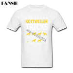 Popular Rottweiler Dog Tshirt Men Short Sleeve O Neck Men Shirt Brand Clothing Over Size