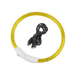 USB Luminous Dog Pet LED Collar Flashing Light USB Charging Collars