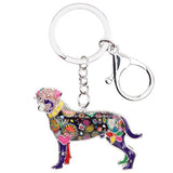 Rottweiler Dog Key Chain Key Ring