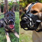 6Size Soft Silicone   Muzzle Safety Adjustable dog Mouth