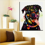 Large size Print Oil Painting Wall rottweiler Home Decorative